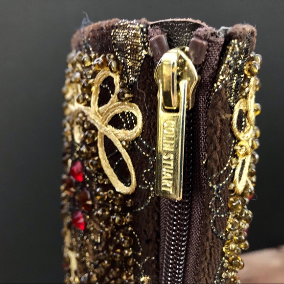 Vintage Colin Stuart Embroidered Beaded Boots - Picture 6 of 10